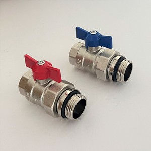 Robinet à boisseau sphérique d'isolation pour chauffage au <span class=keywords><strong>sol</strong></span> (paire), Robinet à boisseau sphérique pour collecteur de chauffage - Product Image 2
