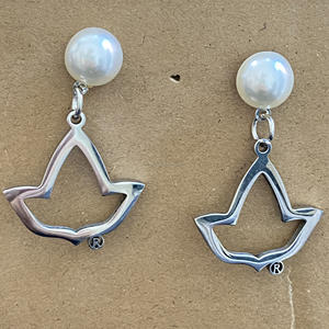 Boucles d'oreilles créoles en acier inoxydable Alpha Kap Alpha dorées <span class=keywords><strong>de</strong></span> 2,4 pouces, sans ternissement, bijoux délicats, lettre grecque, cercle, boucles d'oreilles à tige - Product Image 5