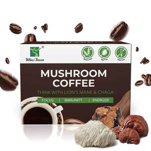 Café para Bajar <span class=keywords><strong>de</strong></span> Peso con Melena <span class=keywords><strong>de</strong></span> León y Chaga, Marca Privada OEM, Inmunidad, Energía, Ganoderma, Café Instantáneo <span class=keywords><strong>de</strong></span> Hongos - Product Image 1