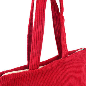 Hot Sell Custom Printed Promotional Fashion Recyclable Grocery <b>Shopping</b> <b>Bag</b> <b>Reusable</b> Eco-Friendly Corduroy Tote <b>Bags</b> with Logo - Product Image 2