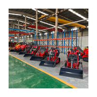 Gratis pengiriman CE EPA Euro 5 mesin selip mini steer selip selip pemuat salju blower trencher selip kecil steer loader