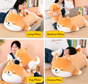 Peluche de Corgi Shiba Inu, Perro Acogedor Súper Suave, Almohada Antiestrés para Dormir, Compañero de Cama para Niños, Venta al por Mayor de Fábrica - Product Image 2