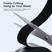 Toocki-organizador de cables, clip bobinador de corte gratis, soporte de cable para auriculares, ratón, banda protectora, gestión de cables usb, venta al por mayor