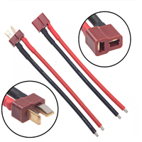 Kabel Silikon Tipe T Male Female 2 Pin Konektor Terminal Kabel Harness Elektronik Konduktor Tembaga Berlapis Perak 600V