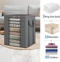 Sac de rangement pliable extra large pour couvertures, vêtements, literie, draps et édredons
