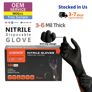 I dentisti usano 100% guanti in Nitrile monouso ispessiti pesanti senza polvere in puro lattice - Product Image 1