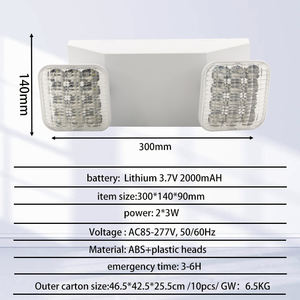 Lámpara de Emergencia LED Moderna para Hotel Tuoming, Focos Recargables, Luces de Emergencia - Product Image 2