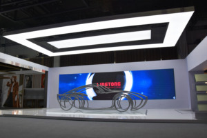 Tùy chỉnh đứng <span class=keywords><strong>LED</strong></span> <span class=keywords><strong>lightbox</strong></span> Trần treo dấu hiệu cho gian hàng triển lãm - Product Image 2