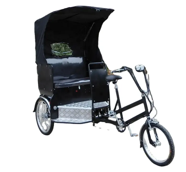 Fabrika toptan ucuz elektrikli bisiklet yetişkin 3 tekerlekli Tuk Tuk üç tekerlekli bisiklet motosiklet elektrikli teslimat Rickshaw taksi Pedicab ile