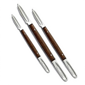 Juego de cuchillos quirúrgicos de acero inoxidable BK Industries con mangos de madera, manual para uso dental, clase I, certificado CE - Product Image 1