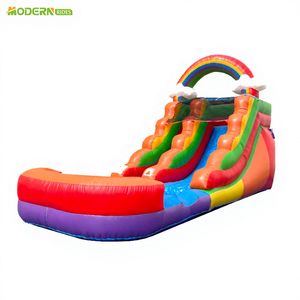 Château <span class=keywords><strong>gonflable</strong></span> de qualité commerciale, parc <span class=keywords><strong>gonflable</strong></span>, <span class=keywords><strong>toboggan</strong></span> aquatique arc-en-ciel, <span class=keywords><strong>piscine</strong></span> pour usage domestique et scolaire en extérieur - Product Image 1