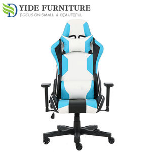 <span class=keywords><strong>Chaise</strong></span> de bureau ergonomique blanche et bleue, vente en gros directe d'usine, <span class=keywords><strong>chaise</strong></span> de jeu <span class=keywords><strong>noble</strong></span> - Product Image 3