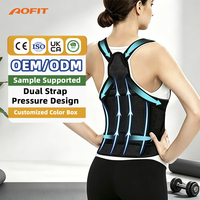 Ceinture de soutien universelle AOFIT en néoprène souple pour clavicule, épaule et haut du dos, correction de posture, protection de base réglable