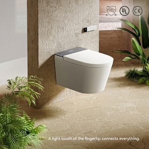 Inodoro Inteligente <span class=keywords><strong>con</strong></span> Certificación CE, Colgado en la Pared, <span class=keywords><strong>con</strong></span> Calentamiento Instantáneo, Bidé <span class=keywords><strong>con</strong></span> Apertura Automática, Control Remoto, Sifónico Inteligente - Product Image 1