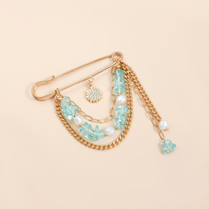 Thời trang dành cho phong cách Phụ nữ & Trẻ em Trâm cài đám cưới Thiết kế rừng xanh tươi mát Phụ kiện ghim hợp kim mạ Rhodium - Product Image 4