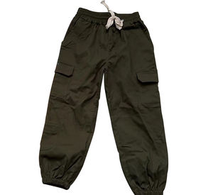 Enfants filles <span class=keywords><strong>Cargo</strong></span> <span class=keywords><strong>pantalon</strong></span> printemps été à la mode pleine longueur coton <span class=keywords><strong>pantalon</strong></span> kaki noir bas <span class=keywords><strong>pantalon</strong></span> en gros 1-14 <span class=keywords><strong>ans</strong></span> - Product Image 2