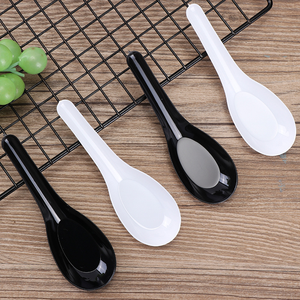 Heavy Duty Disposable Sundae Long Handle New Wedding Cutlery Soup Ice Cream Party Plastic Spoons