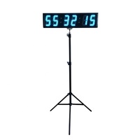 Jhering layar LED balap Stopwatch, biru berjalan luar ruangan Analog digital Olahraga Timer Lap