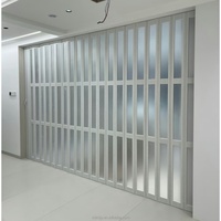 Porte accordéon invisible en PVC moderne pour la maison, design coulissant coupe-vent, cloison pour salon, cuisine, supermarché