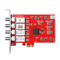 Carte tuner TV satellite numérique TBS6904SE DVB-S2 Quad Tuner PCIe pour PC