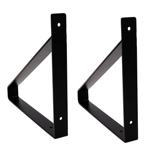 ชั้นวางของสีดำสำหรับติดผนัง,ฉากยึดชั้นวางของแบบลอยได้สำหรับชั้นวางของติดผนังโลหะสามเหลี่ยมสำหรับชั้นวางของ DIY แบบเปิดโล่งสำหรับตกแต่งบ้าน - Product Image 2