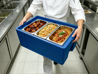 Conteneur isotherme EPP pour banquets d'hôtel, 33L-3 GN, pour buffet, traiteur, chaud/froid, léger, empilable, durable, usage commercial