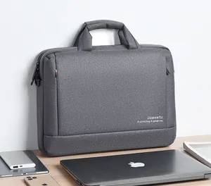 13-15 polegadas Laptop Bag Water-resistant Laptop Sleeve Case com alças de ombro Notebook Computer Case Briefcase