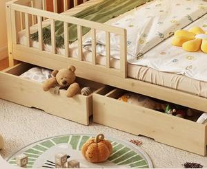 Venta caliente precio al por mayor Montessori de madera maciza Babi camas para niños moderno diseño personalizado almacenamiento niño casa Cama - Product Image 5