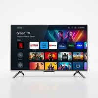 Téléviseur intelligent LED Android Weier 40 pouces Full HD sans cadre LCD noir pour hôtel et usage domestique