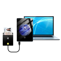 Lector de Tarjetas Inteligentes Tipo C ZOWEETEK, Lector/Escritor ISO 7816, Lector de Tarjetas con Chip para Móviles, Cajeros Automáticos, Bancos, Tarjetas de Crédito, Pagos para Teléfono