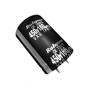 Distributeur agréé 80VXG820MEFC22X25 CAP ALUM 820UF 20% 80V SNAP TH Through Hole 820 uF Condensateur - Product Image 1