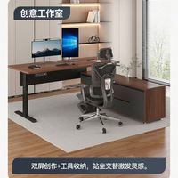 Bureau de direction moderne et simple, réglable en hauteur électriquement, à double moteur, ergonomique, pour position assise-debout, avec fonction de levage
