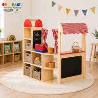 COMPANY Ensemble de jeu de rôle en bois moderne pour enfants, thème supermarché, pour maternelle, garderie, Montessori, jeu de rôle