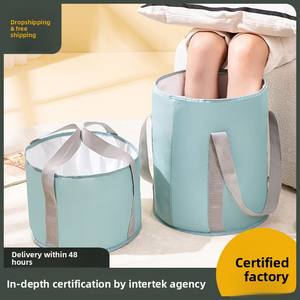 Voyage Portable En Plastique Écologique Bain De Pieds <span class=keywords><strong>Seau</strong></span> Pliable Rétractable Pliant Isolé 10L Capacité Pied Lavabo - Product Image 2
