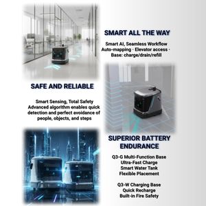 <span class=keywords><strong>Robot</strong></span> <span class=keywords><strong>de</strong></span> nettoyage commercial intelligent CMao avec aspiration automatique, bac à poussière <span class=keywords><strong>de</strong></span> 25 L, largeur <span class=keywords><strong>de</strong></span> travail <span class=keywords><strong>de</strong></span> 860 mm pour une utilisation en intérieur - Product Image 4