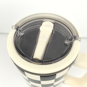 2025 chăm sóc sức khỏe giveaway du lịch du lịch (40 oz) aubrie Checkers 40 oz rô Tumblers hỗ trợ cảm xúc chai nước - Product Image 3