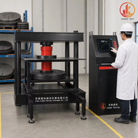 Automatic Concrete Manhole Cover Compression Tester 1000kN YYJG-1000, Hydraulic Servo for Cast Iron Resin Manhole Cover Testing
