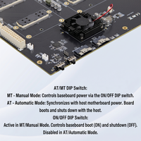 Tarjeta de Expansión de GPU SXM2 Dual de Alto Rendimiento, Switch PEX8749 sin Bifurcación, 2x Placa Base SlimSAS 8654 SXM2, Servidor de IA Privado