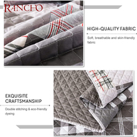 Ensemble de literie en Polyester, drap de lit de grande taille, couvre-lit et rideaux assortis pour hôtel 100%, vente en gros, chine