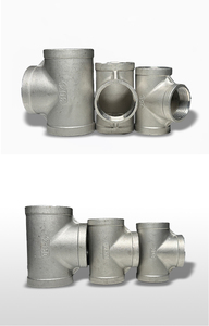 Mạ kẽm giả mạo phụ kiện đường ống Nam Nữ GL BSP bspt <span class=keywords><strong>NPT</strong></span> khuỷu tay 50mm mạ kẽm khớp nối hàn chéo kết nối thấp - Product Image 4