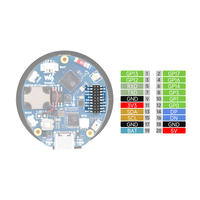 Papan Pengembangan Layar Bundar ESP32-S3 1,46 inci, 412*412, WiFi & Speaker dan Mikrofon Terpasang, ESP32 Dengan Layar