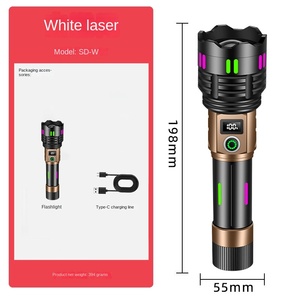 Lampe torche LED en aluminium YesFire Nightcrawler, super lumineuse, IP65, rechargeable par USB, pour patrouille en extérieur, conduite nocturne, longue durée, cassée - Product Image 6