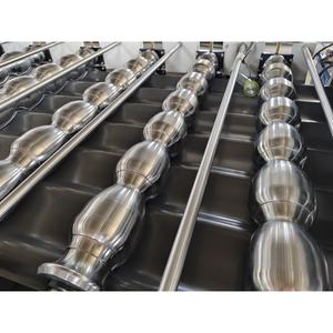 金属グレーズタイルスチールサイディング壁パネル製造機全自動設置12ステップロール成形機ステップ使用 - Product Image 4