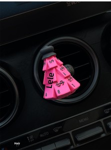 Deodorante per Auto con Clip per Bocchetta d'Aria, Design Rosa Leopardo, Albero della Fortuna, Fiocco, Diffusore di Aroma, <span class=keywords><strong>Profumo</strong></span> 8 Get Rich Fortune Design, Fragranza in Gesso - Product Image 5