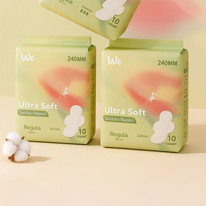 Serviettes hygiéniques jetables Yueyue Maxi/Super ailées à absorption élevée pour usage diurne avec protection anti-fuites et coton respirant pour femmes - Product Image 2