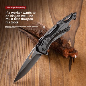 Coltello Pieghevole da Esterno, Coltello da Frutta Portatile, Coltello da Sopravvivenza per la Natura Selvaggia, Strumento Militare in Acciaio Inossidabile ad Alta Durezza e Affilato - Product Image 1