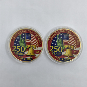 Moneda Conmemorativa <span class=keywords><strong>de</strong></span> Metal Personalizada con el Nuevo Desafío 2026 para 250 Colecciones Americanas, Moneda <span class=keywords><strong>de</strong></span> <span class=keywords><strong>Oro</strong></span> <span class=keywords><strong>de</strong></span> Metal para Regalo <span class=keywords><strong>de</strong></span> Año Nuevo - Product Image 2
