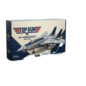 Set de Construcción de Bloques del Avión de Combate F14 Tomcat, Modelo de Ladrillos con Motor Iluminado, Ensamblaje DIY, Regalo - Product Image 1