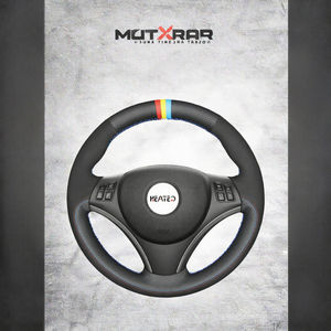 Prix de gros pour <span class=keywords><strong>BMW</strong></span> Série <span class=keywords><strong>1</strong></span> E81 E82 <span class=keywords><strong>E87</strong></span> E88 et <span class=keywords><strong>BMW</strong></span> Série 3 E90 E91 E92 E93 Housse de <span class=keywords><strong>volant</strong></span> en cuir de style sport - Product Image 3