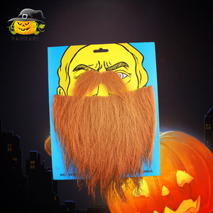 Accessoires de costume de barbe d'Halloween, différentes couleurs, polyester, fabriqué en Chine - Product Image 3